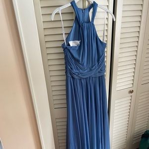 Size 6 steel blue David’s Bridal Dress